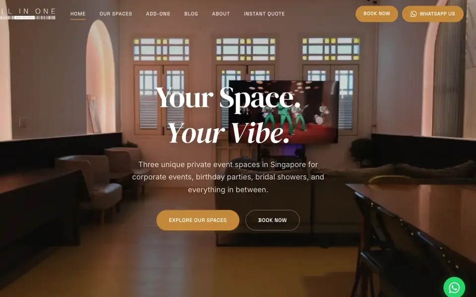The Loft – All In One (BGL) website homepage, 4 Oct 2026