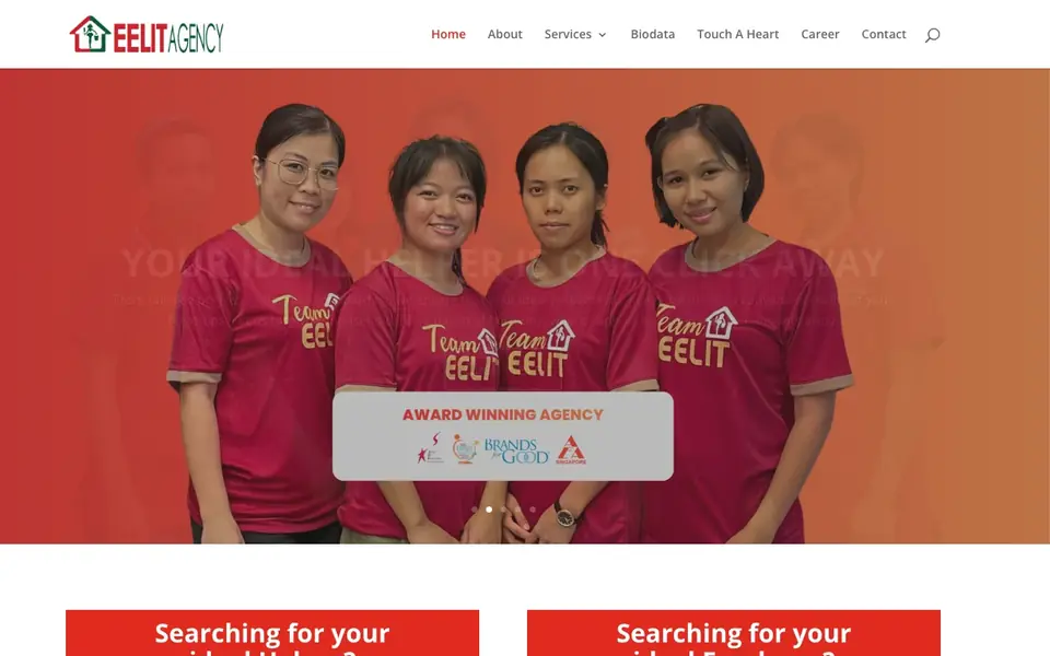 EELIT Agency website homepage, 4 Oct 2026