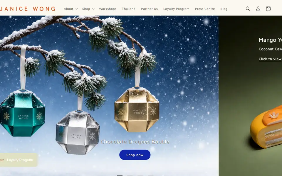 Janice Wong website homepage, 19 Oct 2026
