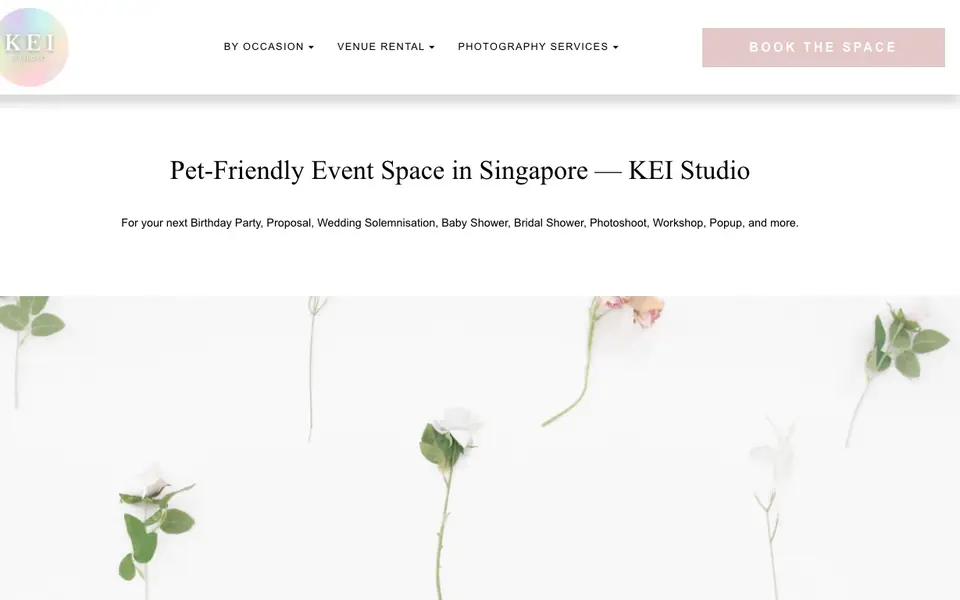 KEI Studio website homepage, 4 Oct 2026