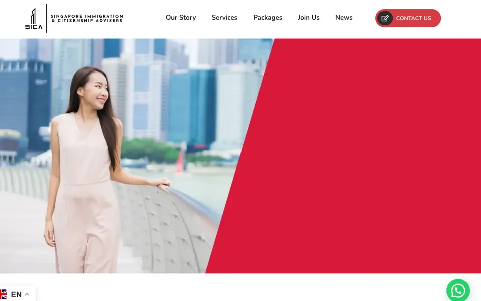 Singapore Immigration And Citizenship Advisers website homepage, 4 Oct 2026