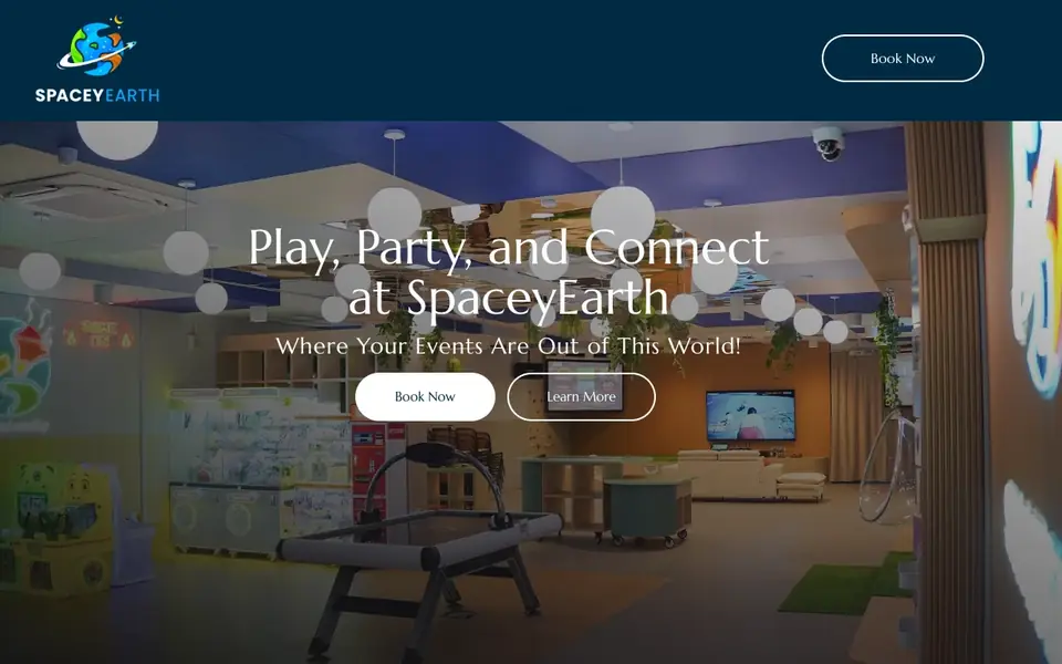 SpaceyEarth website homepage, 4 Oct 2026