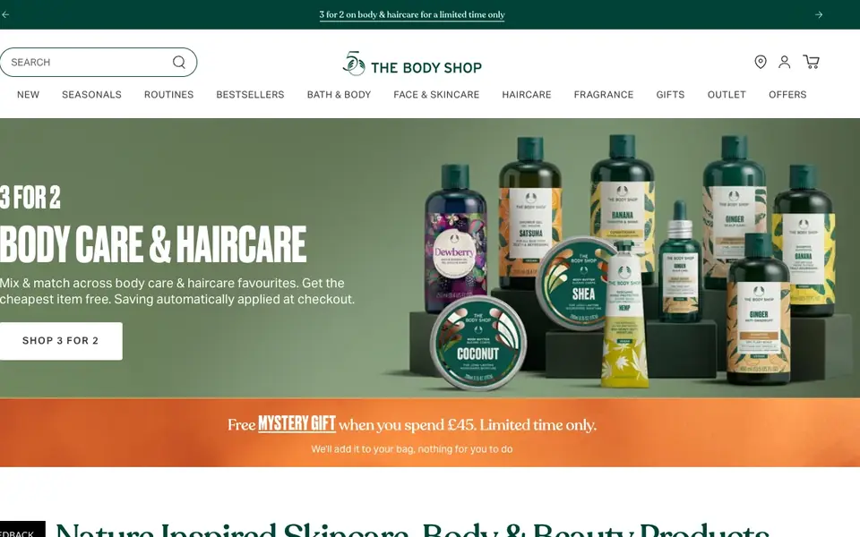 The Body Shop Tea Tree Targeted Gel – 2.5ml website homepage, 4 Oct 2026