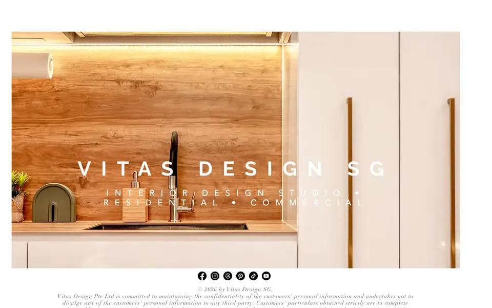 Vitas Design website homepage, 4 Oct 2026